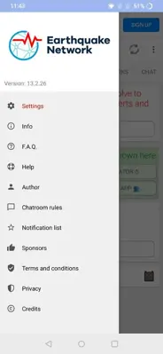 Earthquake Network android App screenshot 0